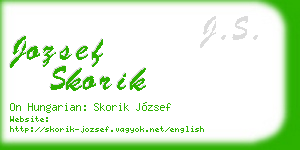 jozsef skorik business card